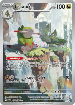 Fraxure, Shrouded Fable #77, Pokémon TCG card