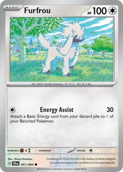 Furfrou, Shrouded Fable #51, Pokémon TCG card