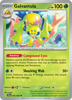 Galvantula, Shrouded Fable #2, Pokémon TCG card