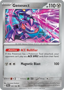 Genesect, Shrouded Fable #40, Pokémon TCG card