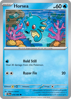 Horsea, Shrouded Fable #10, Pokémon TCG card