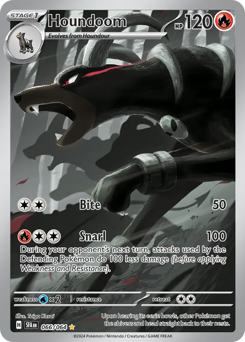 Houndoom, Shrouded Fable #66, Pokémon TCG card