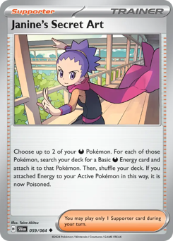 Janine's Secret Art, Shrouded Fable #59, Pokémon TCG card