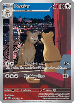 Persian, Shrouded Fable #78, Pokémon TCG card