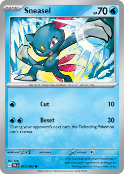 Sneasel, Shrouded Fable #13, Pokémon TCG card