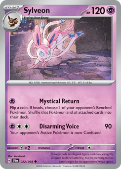Sylveon, Shrouded Fable #22, Pokémon TCG card