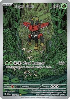 Tapu Bulu, Shrouded Fable #65, Pokémon TCG card