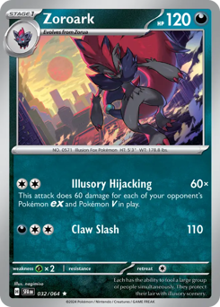Zoroark, Shrouded Fable #32, Pokémon TCG card