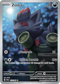 Zorua, Shrouded Fable #75, Pokémon TCG card