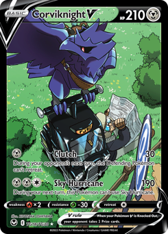 Corviknight V, Silver Tempest Trainer Gallery #TG18, Pokémon TCG card