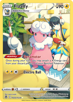 Flaaffy, Silver Tempest Trainer Gallery #TG03, Pokémon TCG card