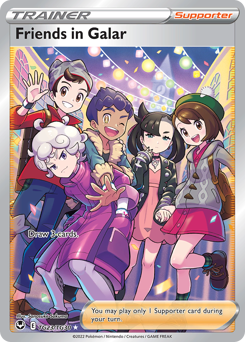 Friends in Galar, Silver Tempest Trainer Gallery #TG23, Pokémon TCG card