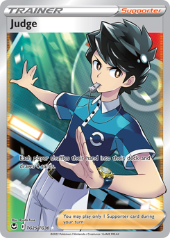 Judge, Silver Tempest Trainer Gallery #TG25, Pokémon TCG card
