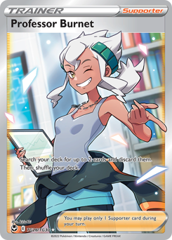 Professor Burnet, Silver Tempest Trainer Gallery #TG26, Pokémon TCG card