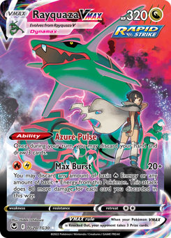 Rayquaza VMAX, Silver Tempest Trainer Gallery #TG20, Pokémon TCG card