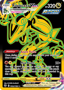 Rayquaza VMAX, Silver Tempest Trainer Gallery #TG29, Pokémon TCG card