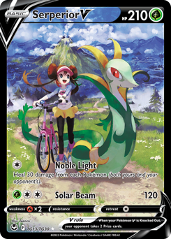 Serperior V, Silver Tempest Trainer Gallery #TG13, Pokémon TCG card