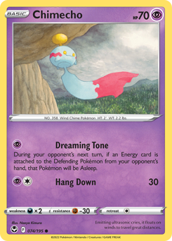 Chimecho, Silver Tempest #74, Pokémon TCG card