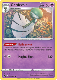 Gardevoir, Silver Tempest #69, Pokémon TCG card