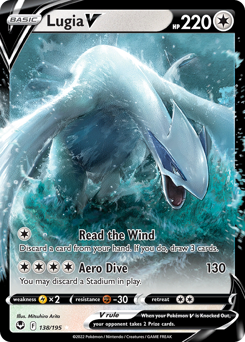 Lugia V, Silver Tempest #138, Pokémon TCG card