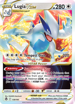 Lugia VSTAR, Silver Tempest #139, Pokémon TCG card