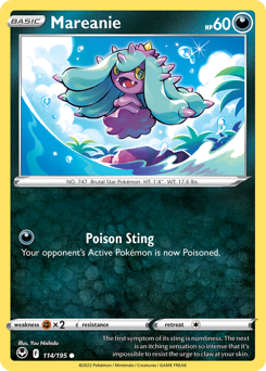 Mareanie, Silver Tempest #114, Pokémon TCG card