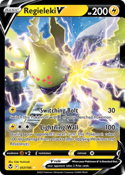 Regieleki V, Silver Tempest #57, Pokémon TCG card