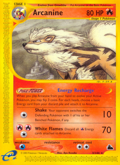 Arcanine, Skyridge #3, Pokémon TCG card