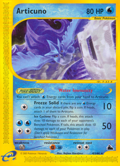 Articuno, Skyridge #4, Pokémon TCG card