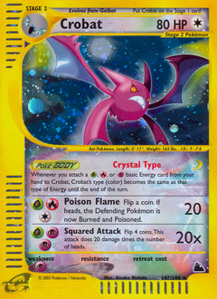 Crobat, Skyridge #147, Pokémon TCG card