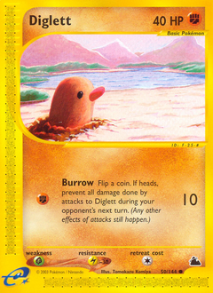 Diglett, Skyridge #50, Pokémon TCG card