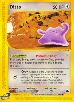 Ditto, Skyridge #51, Pokémon TCG card