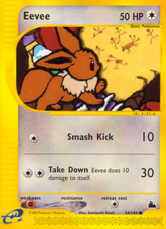 Eevee, Skyridge #54, Pokémon TCG card