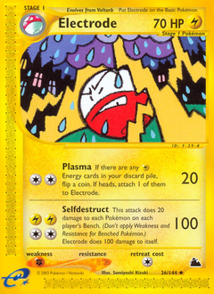 Electrode, Skyridge #36, Pokémon TCG card