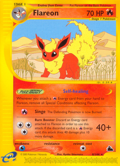 Flareon, Skyridge #8, Pokémon TCG card