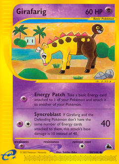 Girafarig, Skyridge #58, Pokémon TCG card