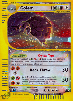 Golem, Skyridge #148, Pokémon TCG card