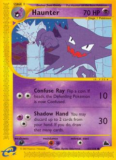 Haunter, Skyridge #63, Pokémon TCG card