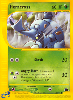 Heracross, Skyridge #64, Pokémon TCG card