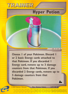 Hyper Potion, Skyridge #127, Pokémon TCG card