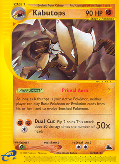 Kabutops, Skyridge #14, Pokémon TCG card
