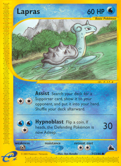 Lapras, Skyridge #71, Pokémon TCG card