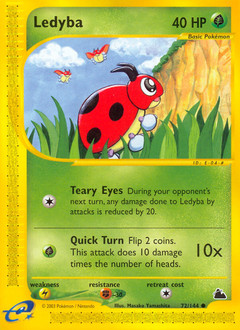 Ledyba, Skyridge #72, Pokémon TCG card