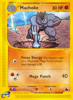 Machoke, Skyridge #38, Pokémon TCG card