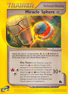 Miracle Sphere α, Skyridge #129, Pokémon TCG card