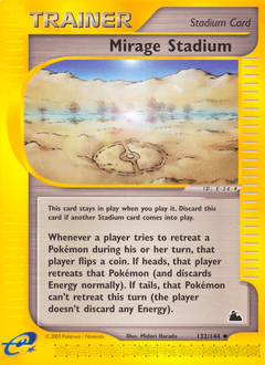 Mirage Stadium, Skyridge #132, Pokémon TCG card