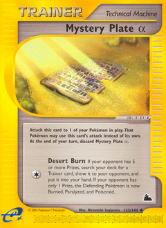 Mystery Plate α, Skyridge #133, Pokémon TCG card