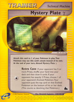 Mystery Plate γ, Skyridge #135, Pokémon TCG card