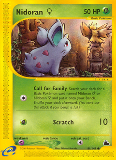 Nidoran ♀, Skyridge #81, Pokémon TCG card