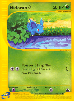Nidoran ♀, Skyridge #82, Pokémon TCG card